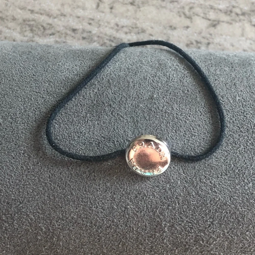 Handmade Prada Button String Bracelet Unisex - Picture 3 of 4